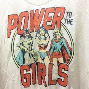 NWOT Power to the Girls Vintage Comic Book Tee
